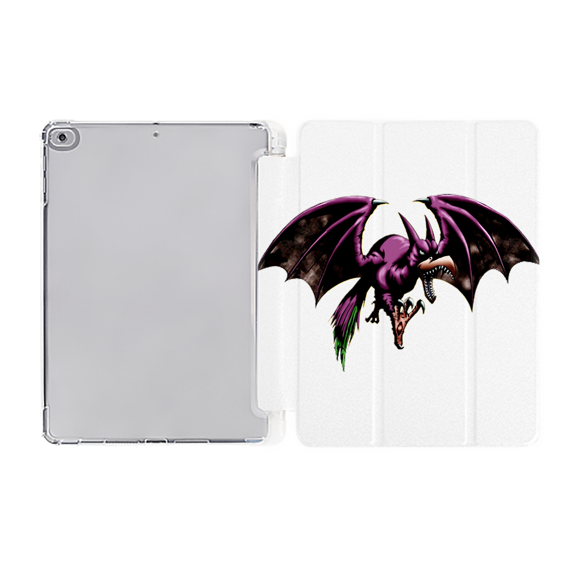 （画像用） 遊☆戯☆王 Yu-Gi-Oh! IPad ケース ペン収納付き 三つ折りスタンド PUレザー×シリコン 対応機種9.5/10.5/10.9インチ